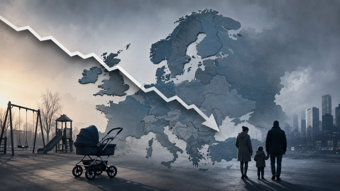 Sinkende Geburtenrate in Europ